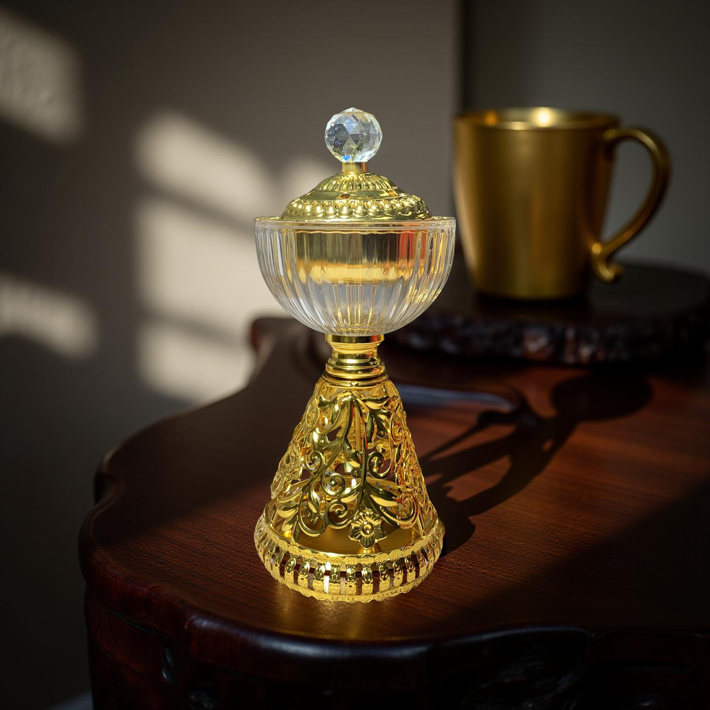 Luxus-Mabkhara Gold mit Kristall