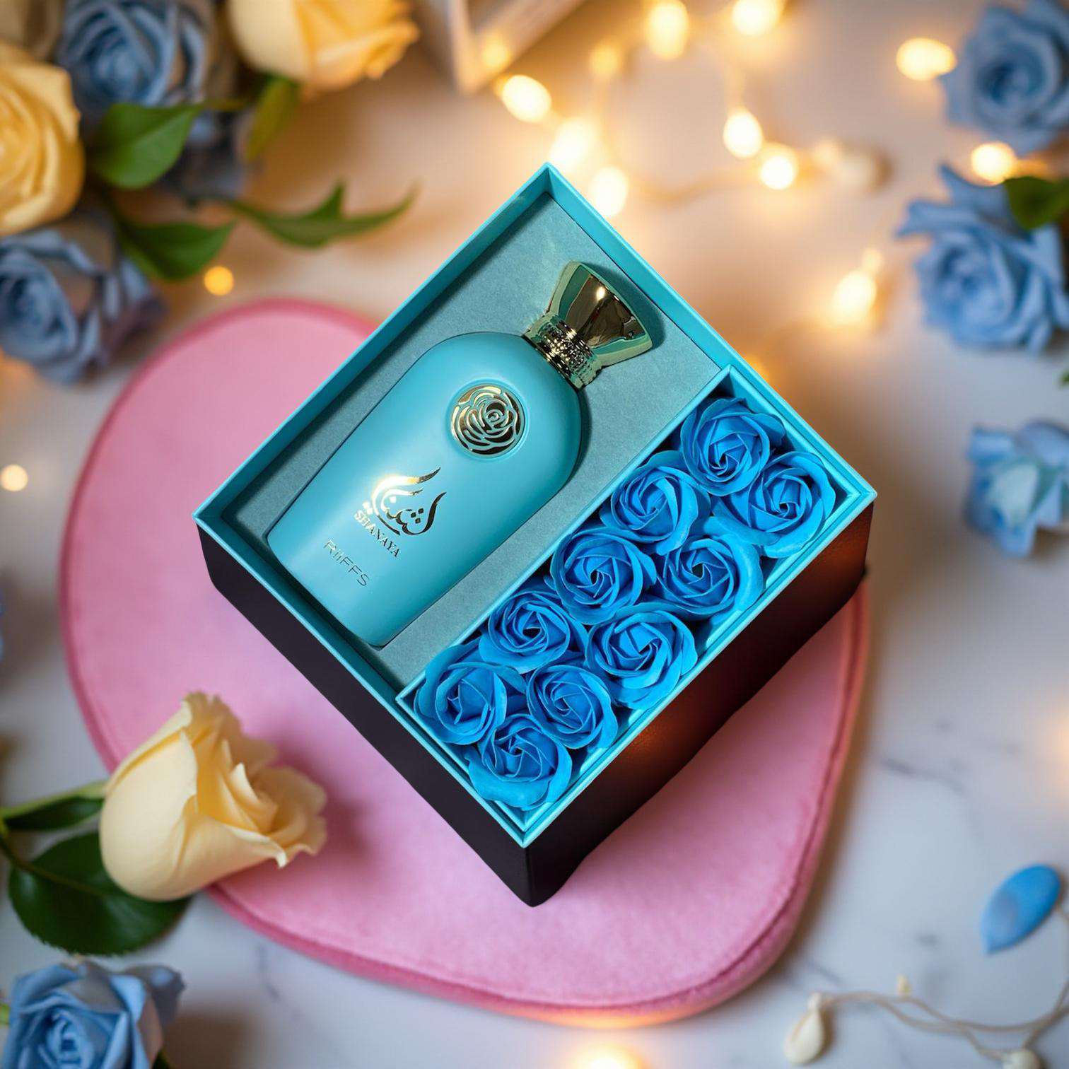 Shanaya – Riffs Geschenkset mit Rosenbox