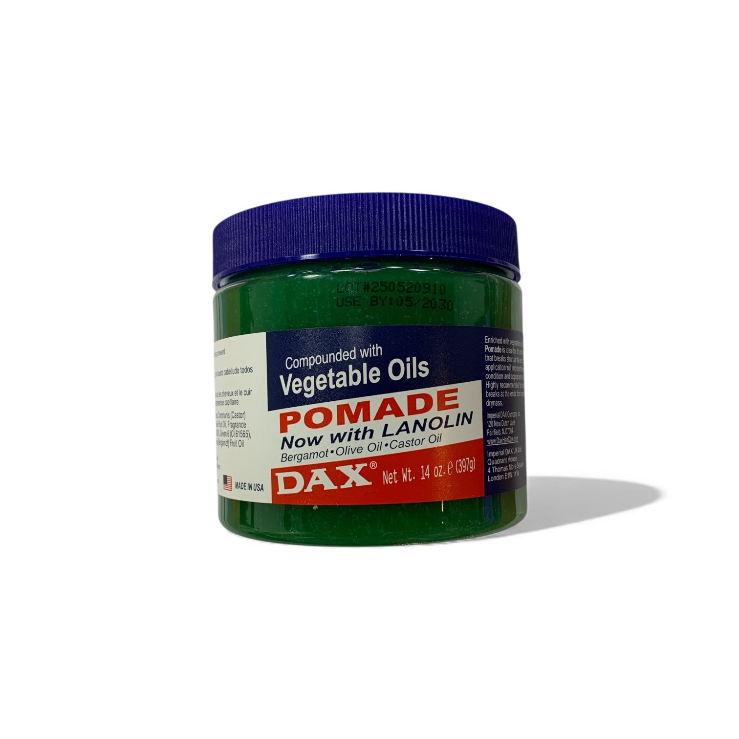 DAX Pomade mit Lanolin – Klassische Haarpomade mit Pflanzenölen