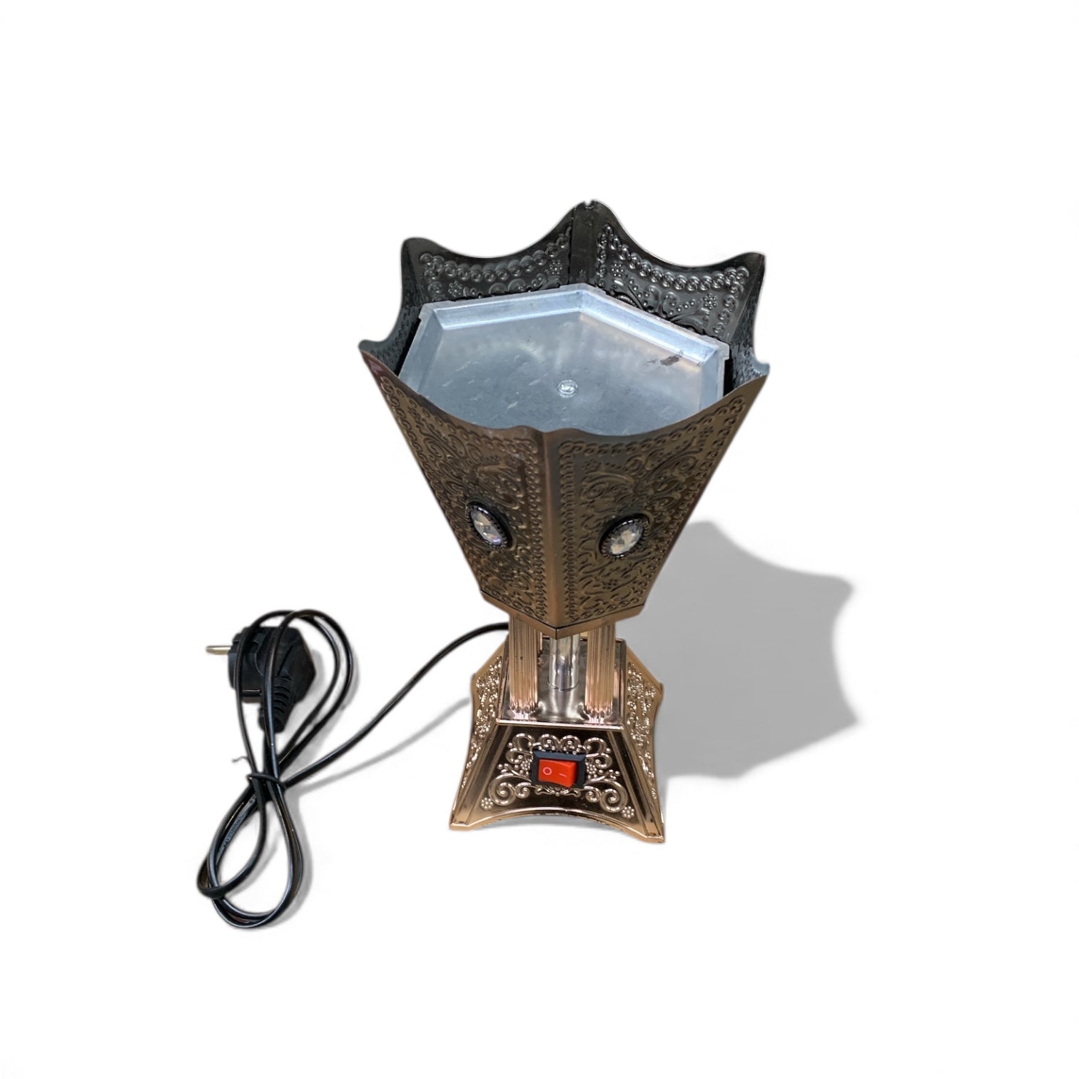 Elektrischer Bakhoor-Brenner (Bronze/Gold · Ornamente)