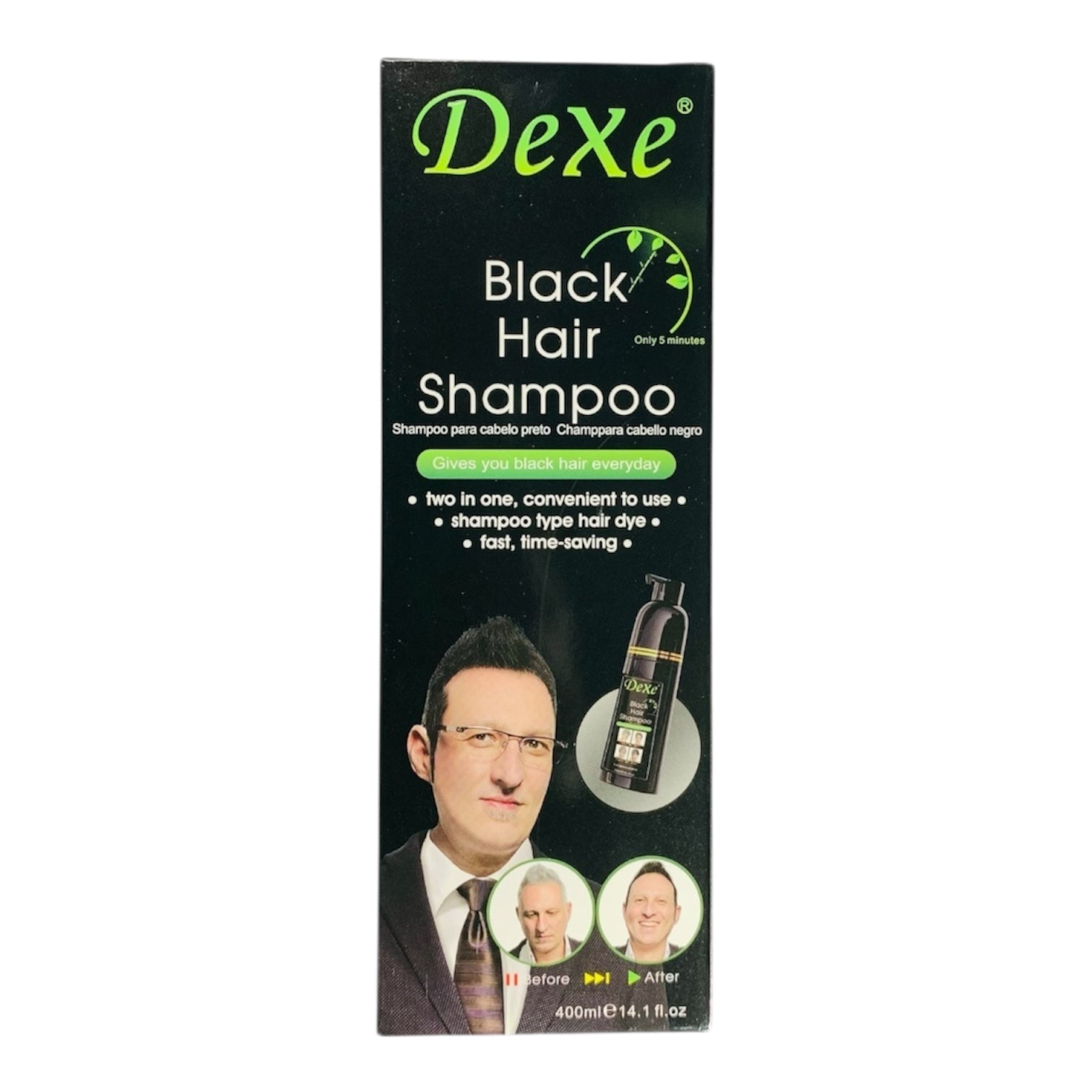 DeXe Black Hair Shampoo – Schwarz (400 ml)