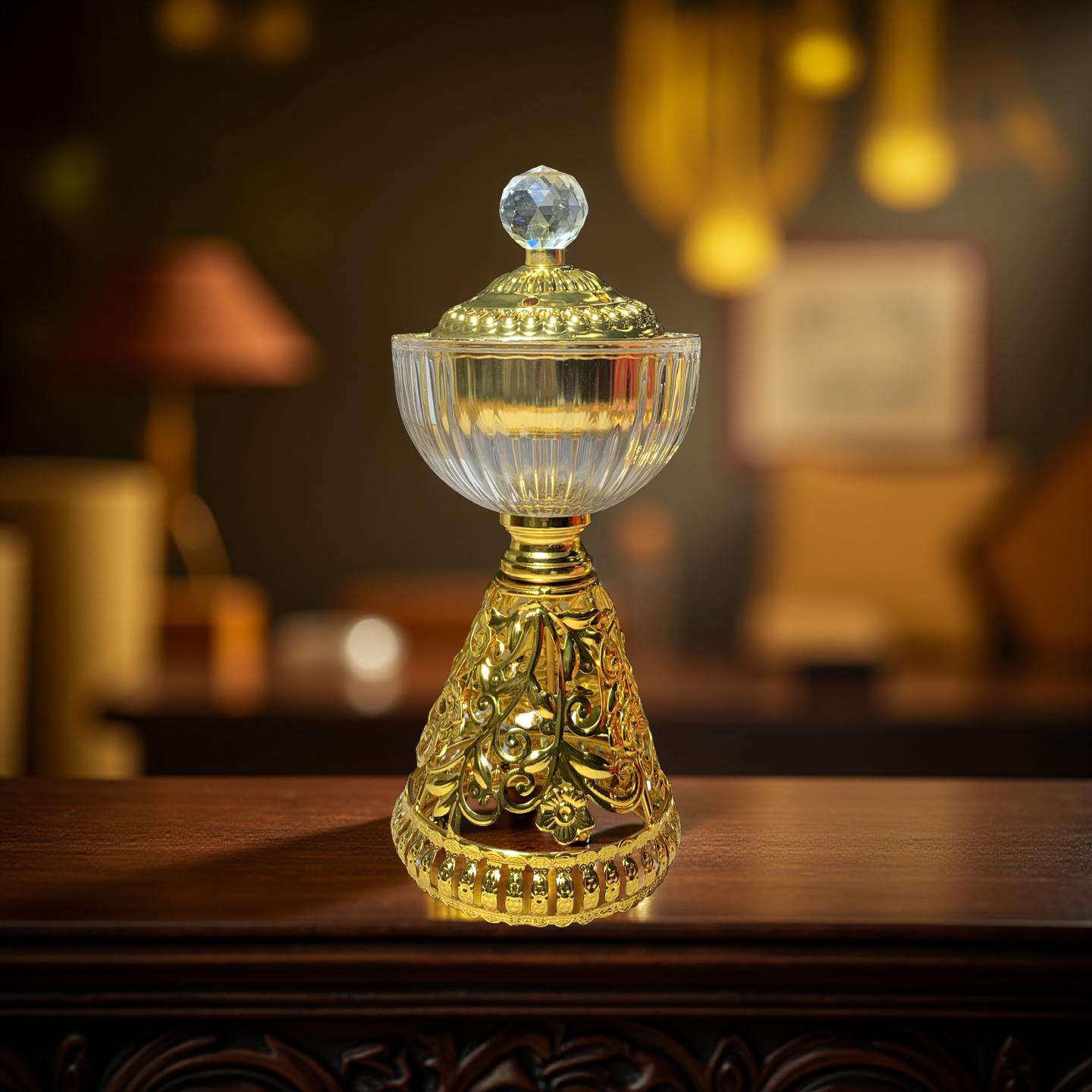 Luxus-Mabkhara Gold mit Kristall